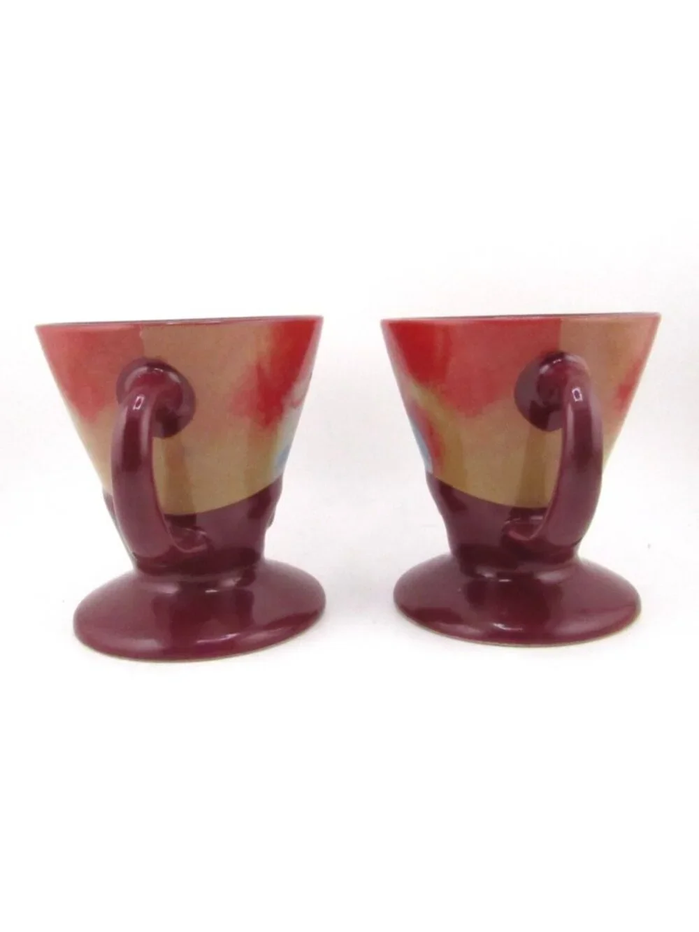 Vintage Pair Frangelico Court Jester LINDA FRICHTEL Espresso Coffee Cups/Mugs